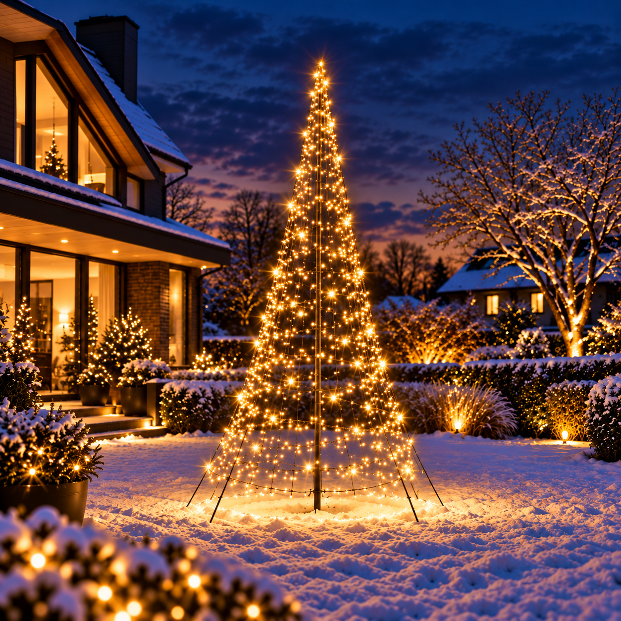 Xmas Starlight® Xmas Starlight® TWINKLE | 4 meter kerstboom | 1200 LED-lampjes | Warm wit | inclusief mast