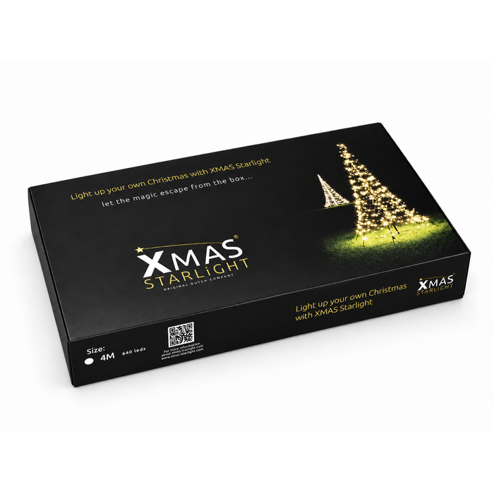 Xmas Starlight® Xmas Starlight® | 4 meter kerstboom | 640 LED-lampjes | Warm wit | inclusief mast