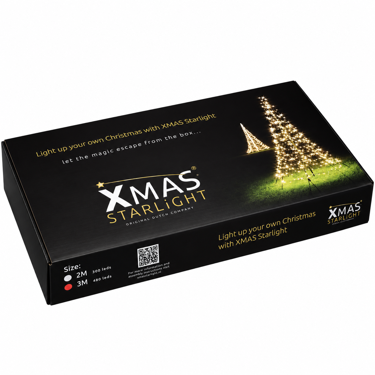 Xmas Starlight® Xmas Starlight® | 3 meter kerstboom | 480 LED-lampjes | Warm wit | inclusief mast