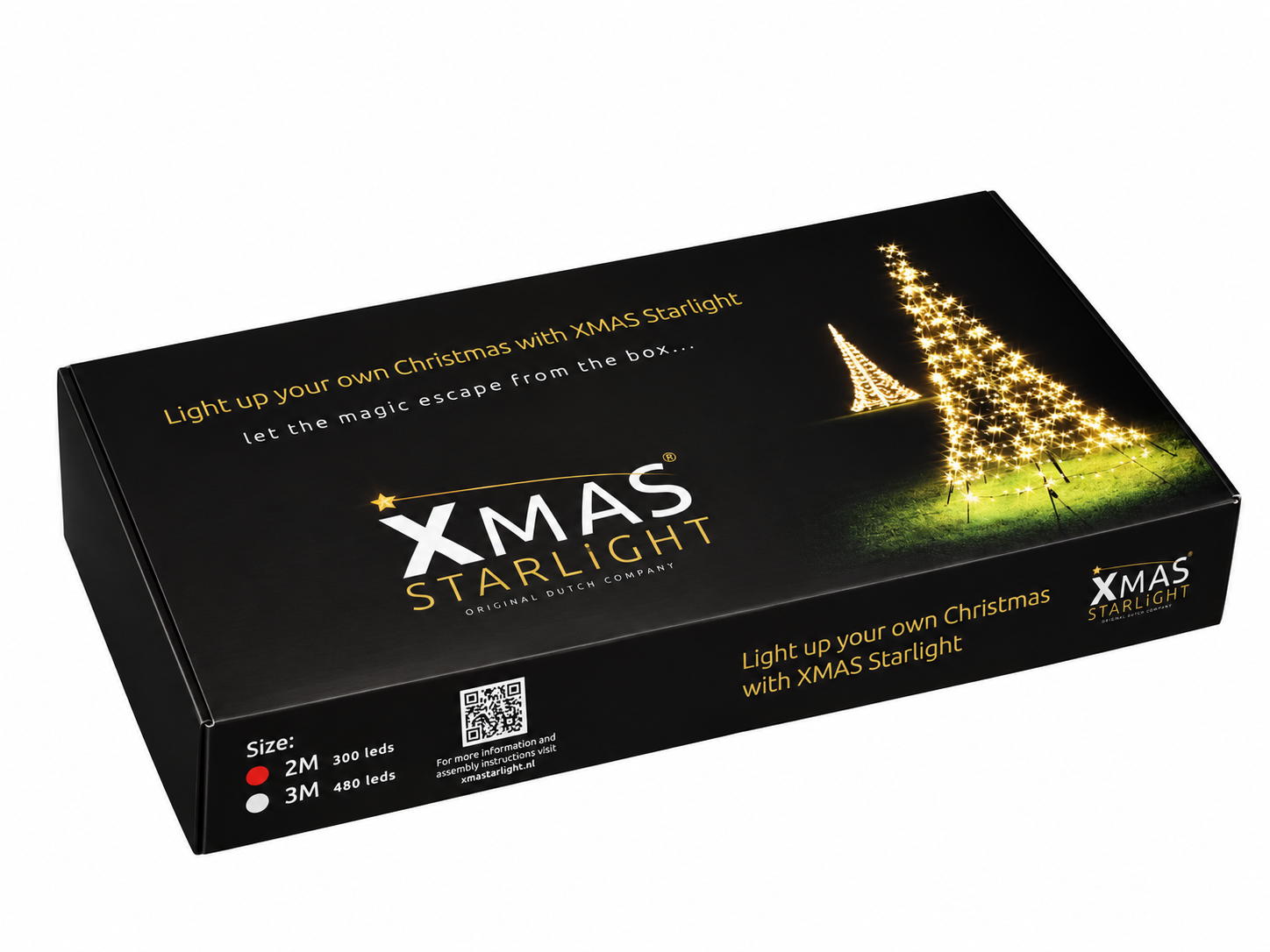 Xmas Starlight® Xmas Starlight® | 2 meter kerstboom | 300 LED-lampjes | Warm wit | inclusief mast