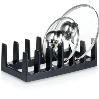 Deckelorganizer schwarz Kunststoff