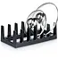 Kunststof deksel en borden organizer zwart – 28 x 15 x 9 cm