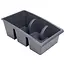 Kunststof kruiden en specerijen organizer grijs – 25 x 15 x 9 cm