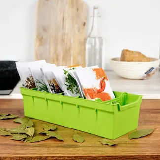 Green spice organizer 6 compartments