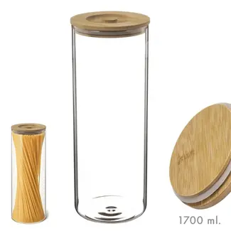 Glazen spaghetti voorraadpot 1700 ml