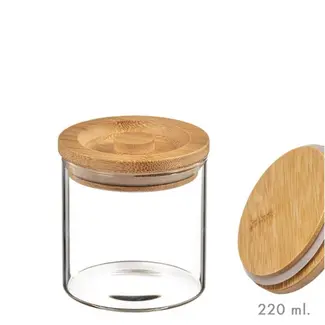 Glass storage jar 220 ml