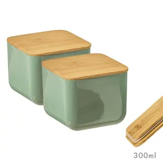 Voorraadbakjes 300 ml set 2