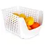 Witte groente- en fruitbak met perforatie – 29 x 21 x 16 cm