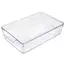 Transparenter Kühlschrank-Organizer mit Deckel – 32,5 x 20 x 7,5 cm