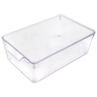 Tall fridge organizer with lid