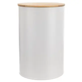 Vorratsdose Metall weiß 1,3 Liter