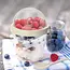 Yoghurtbeker met lepel en toppingbakje – 400 ml
