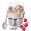 Yoghurtbeker met lepel, vork en toppingbakje – 370 ml
