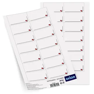 Self-adhesive heart labels 28 pcs