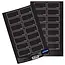 Self-adhesive black labels for jars and bottles – 28 pcs
