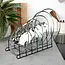 Black metal lid and plate organizer – for 6 items