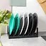 Black plastic lid and plate organizer – 28 x 15 x 9 cm