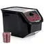 Schwarze Vorratsbox mit Deckel und Belüftung – 12 Liter