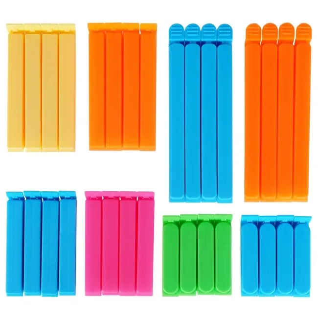Kunststoff-Beutelclips Set 32 Stück – 4 Größen