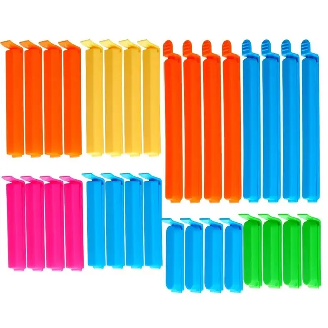 Kunststoff-Beutelclips Set 32 Stück – 4 Größen
