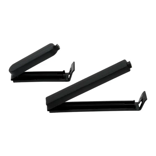 Zwarte kunststof zaksluiters set 40 stuks – 2 formaten