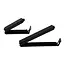 Zwarte kunststof zaksluiters set 40 stuks – 2 formaten