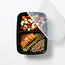 Reusable 2-compartment meal prep containers – set of 10