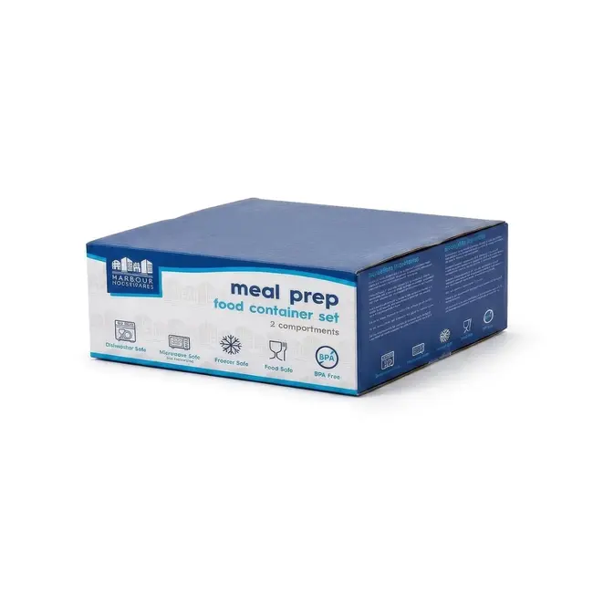 Wiederverwendbare Meal-Prep-Boxen mit 2 Fächern – 10er-Set