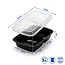 Wiederverwendbare Meal-Prep-Boxen mit 2 Fächern – 10er-Set