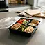 Herbruikbare meal prep bakjes met 3 vakken – set van 10
