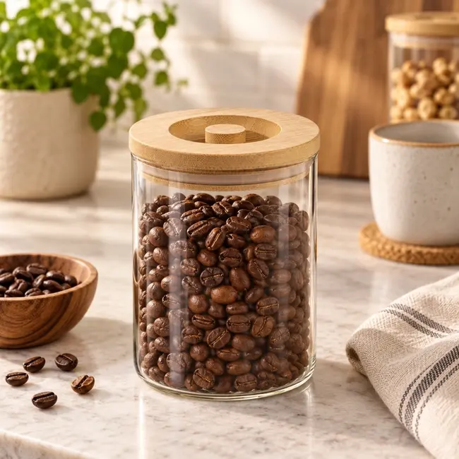 Vorratsglas mit Bambusdeckel – 660 ml