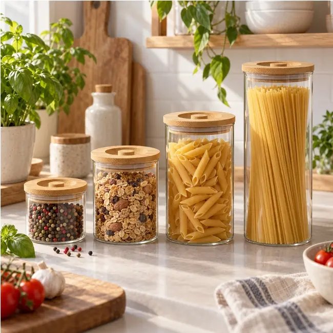 Vorratsglas mit Bambusdeckel – 220 ml