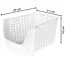 White fruit and vegetable container with perforation – 29 x 21 x 16 cm