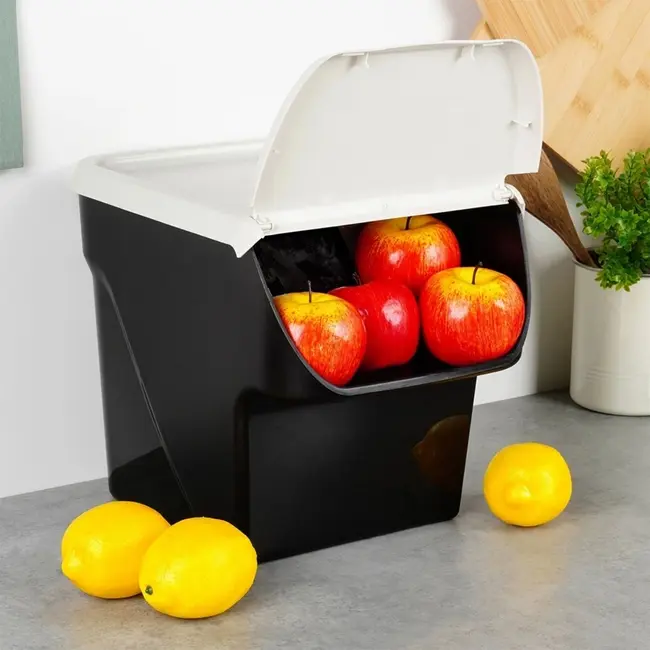 Groente- en fruit voorraadbak met klepdeksel – 13 liter