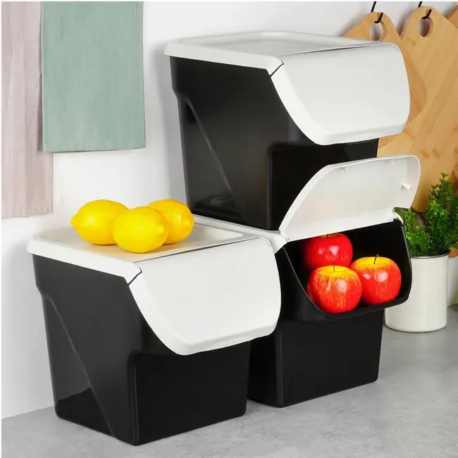 Obst- und Gemüse-Vorratsbox mit Klappdeckel – 13 Liter