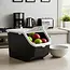 Black storage container with white lid and ventilation – 12 litre