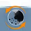 Transparente Vorratsbox mit schwarzem Deckel und Belüftung – 12 Liter