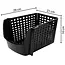 Zwarte groente- en fruitbak met perforatie – 29 x 21 x 16 cm
