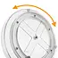 Transparante draaiplateau organizer voor kruiden en potjes – 27 cm