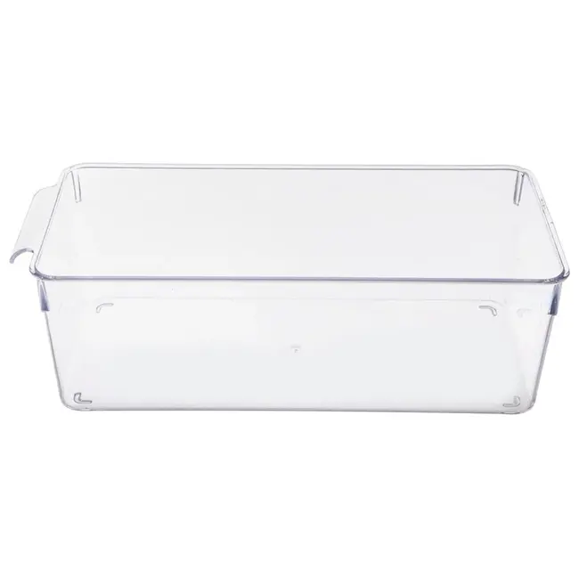Transparent fridge organizer with handle – 32.5 x 15 x 10 cm