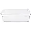 Transparent fridge organizer with handle – 32.5 x 15 x 10 cm