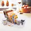 Transparent fridge organizer with handle – 32.5 x 15 x 10 cm
