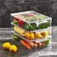 Transparent fridge organizer with lid – 32.5 x 20 x 7.5 cm