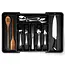 Expandable Black Cutlery Tray 33–56.5 × 37.5 cm