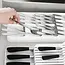 Compact White Cutlery Tray 39 × 17 cm – 9 Compartments