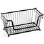 Zwarte metalen fruit- & groentemand 31 × 17,5 × 15,5 cm – stapelbaar