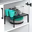 Black Metal Kitchen Shelf 33 × 21 × 14 cm