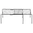 Uitschuifbaar zwart keukenrek 34,5–48 × 25 × 15 cm
