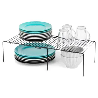 Expandable Kitchen Shelf 34.5–48 cm – Black
