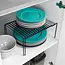 Expandable Black Kitchen Shelf 34.5–48 × 25 × 15 cm